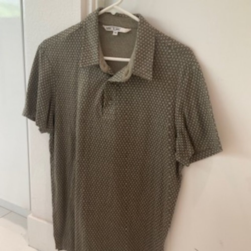 Mr. Turk Green Short Sleeve Modern Print Pullover